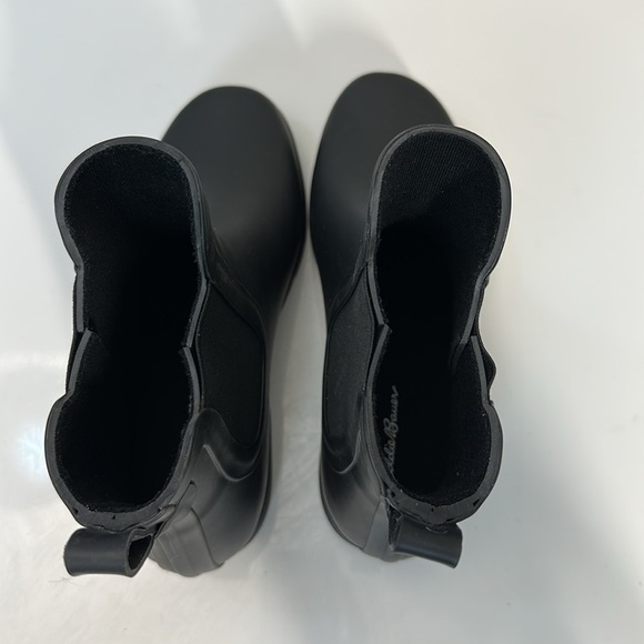 Eddie Bauer Hailey Waterproof Black Rain Boots Size 7 Chelsea Boot - Picture 8 of 15